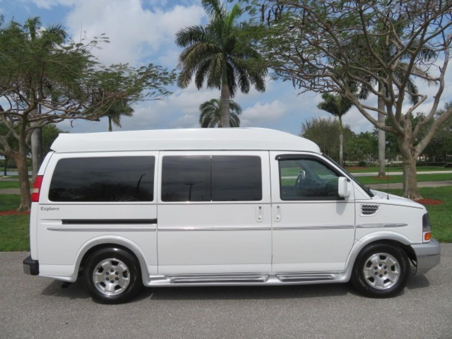 2010 White /Gray Chevrolet Express (1GNUGCD48A1) , located at 4301 Oak Circle #19, Boca Raton, FL, 33431, (954) 561-2499, 26.388861, -80.084038 - You are looking at a Gorgeous 2010 Chevy Express Handicap Wheelchair Conversion Van Explorer Limited SE with 31K Original Miles, Braun Century 750lb Side Entry Wheelchair lift, Tie Down System in the Floor, Rear Entertainment with Flat Screen TV/DVD, Leather Interior, Rear Power Folding Bench Seat/b - Photo#18